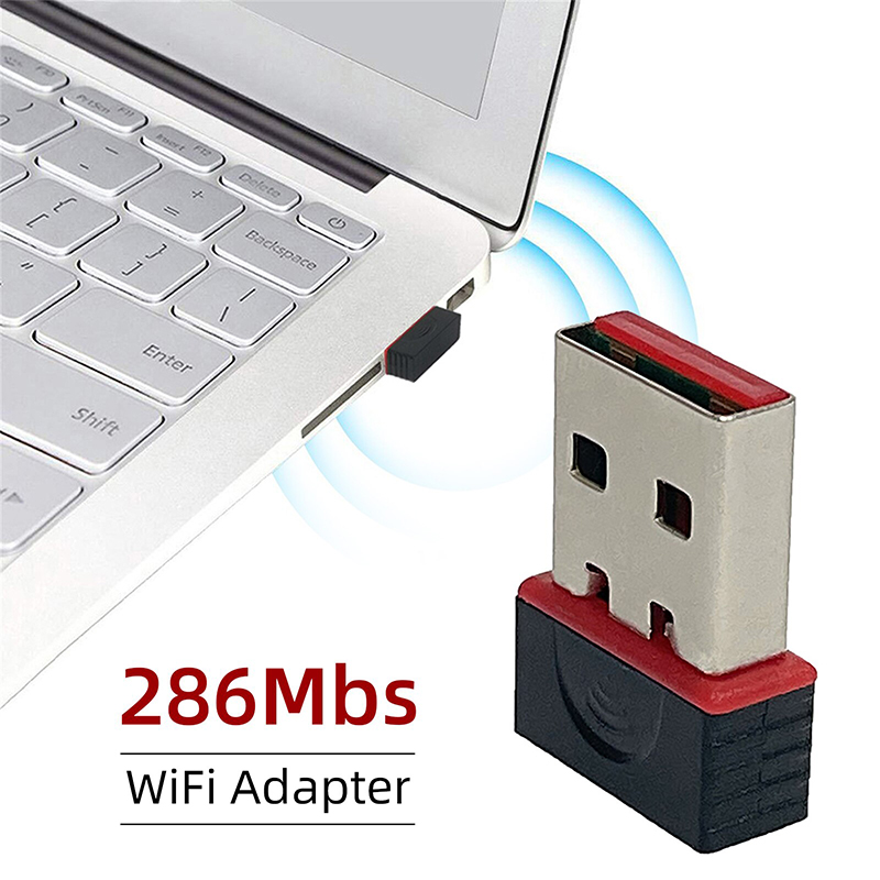 Gigabit Network Card - Беспроводной мини-USB-адаптер Wi-Fi 2,4 ГГц, сетевая