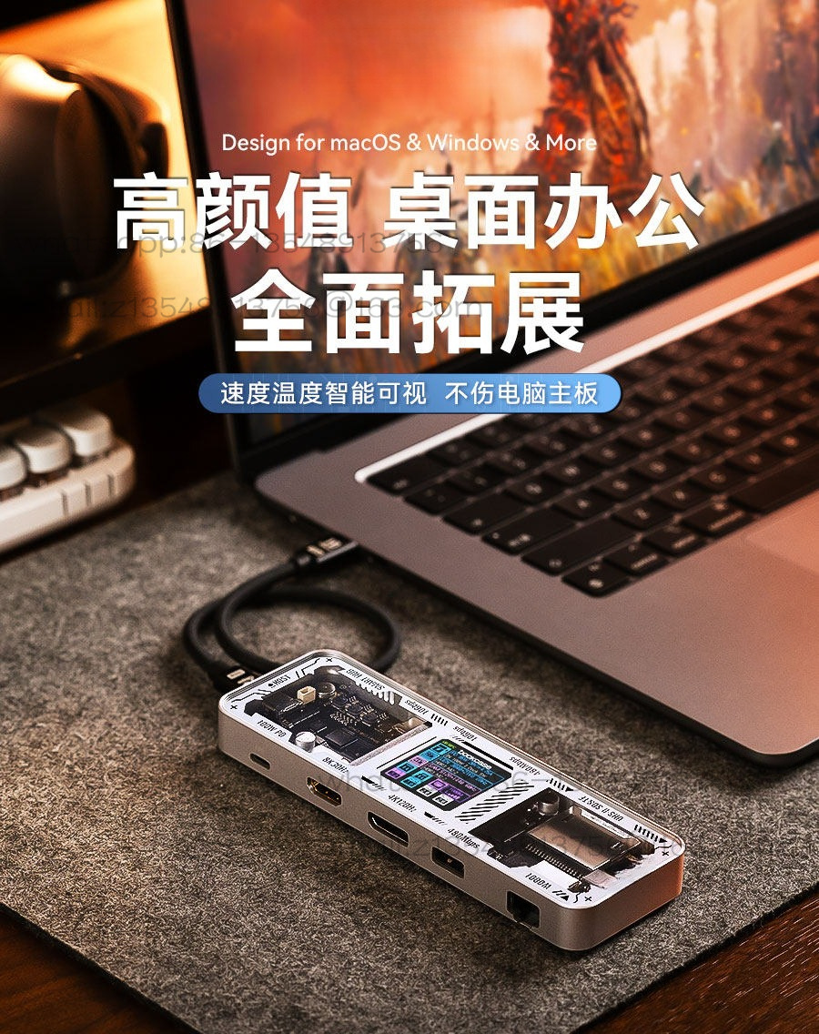 Док-станция Type-C для ноутбук – обзор и цена Gigabit Network Card