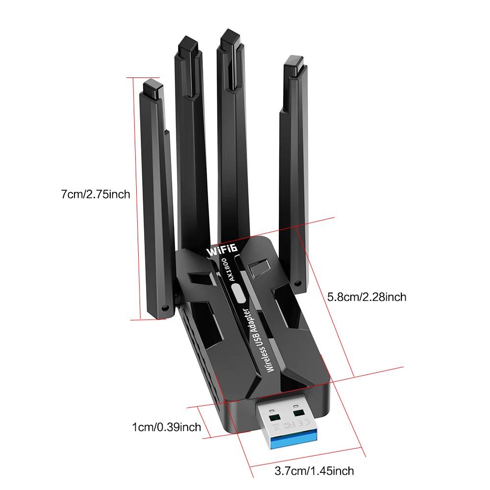 Адаптер Wi-Fi 6 USB 3.0, 1800  – обзор и цена Gigabit Network Card